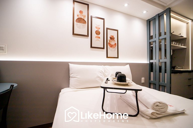 Flat perfeito p/ 3 em Tambaú c/ pisicna - LikeHome