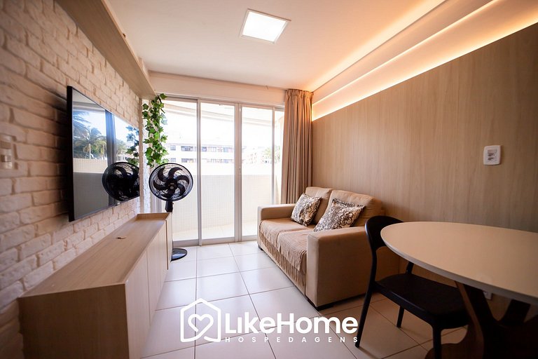 Flat Intermares c/ varanda na praia - LikeHome