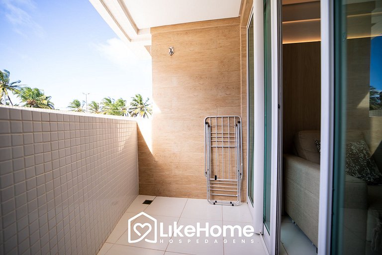 Flat Intermares c/ varanda na praia - LikeHome