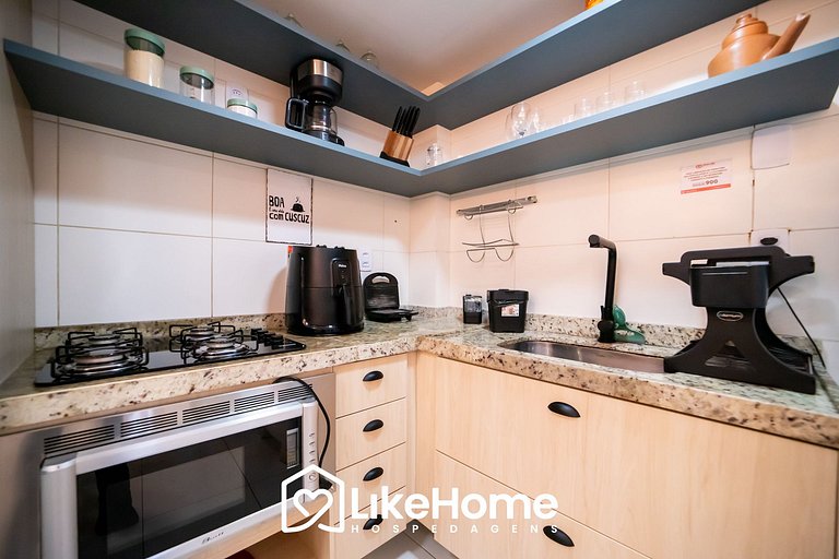 Flat Intermares c/ varanda - LikeHome Hospedagens