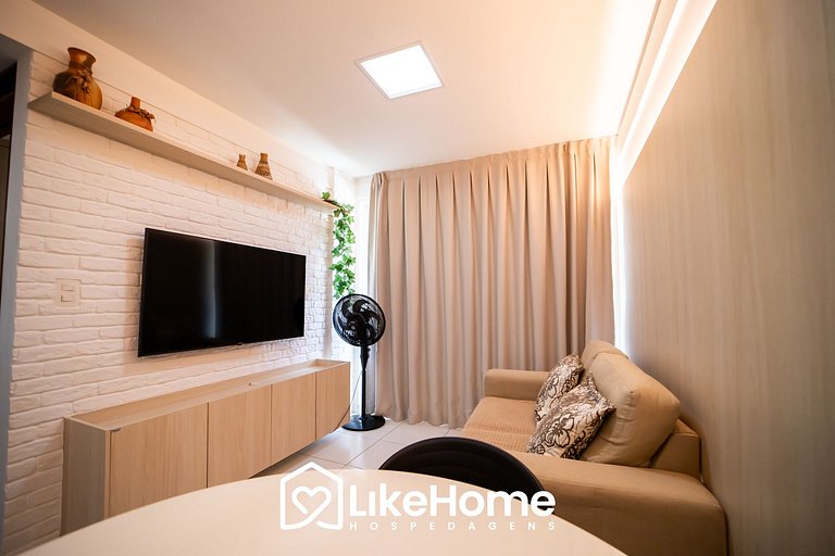 Flat Intermares c/ varanda - LikeHome Hospedagens