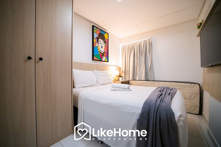 Flat Intermares c/ varanda na praia - LikeHome