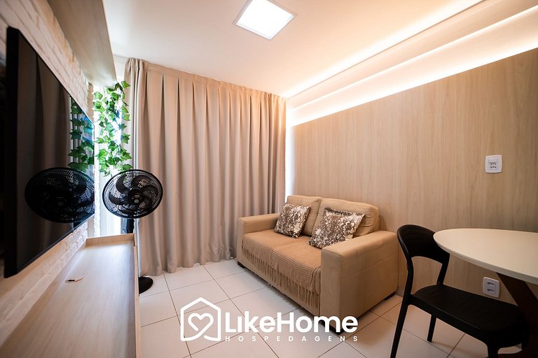 Flat Intermares c/ varanda - LikeHome Hospedagens