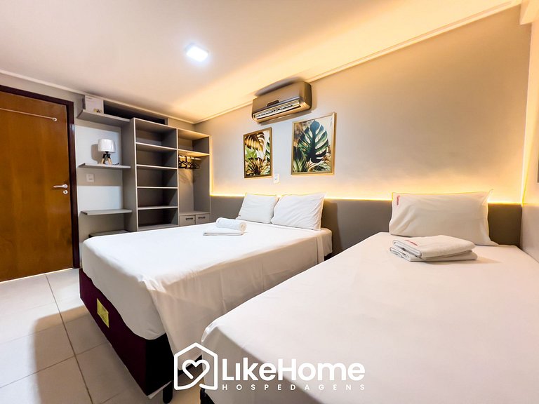 Amável Flat em Manaíra - Prédio Beira Mar