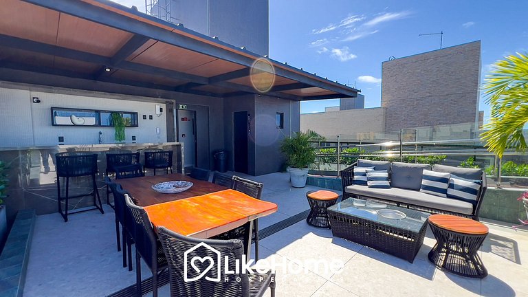 Flat Bessa c/ varanda e piscina rooftop - LikeHome