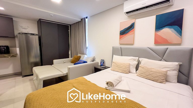 Flat no Bessa c/ varanda vista mar - LikeHome