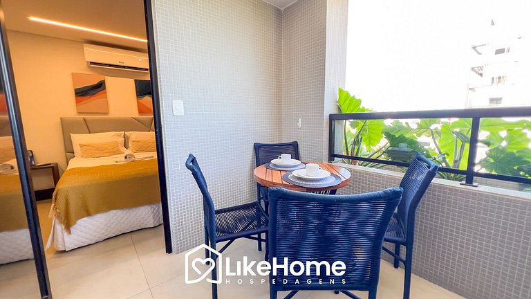 Flat no Bessa c/ varanda vista mar - LikeHome