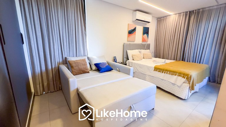 Flat no Bessa c/ varanda vista mar - LikeHome