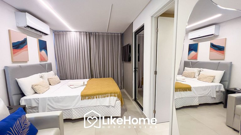 Flat no Bessa c/ varanda vista mar - LikeHome