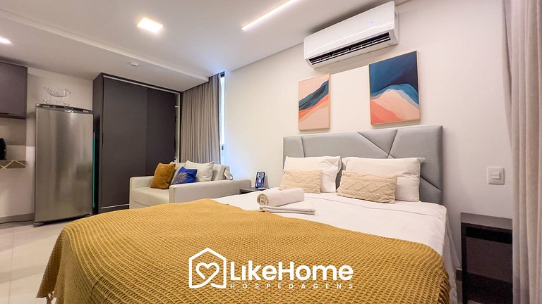 Flat no Bessa c/ varanda vista mar - LikeHome