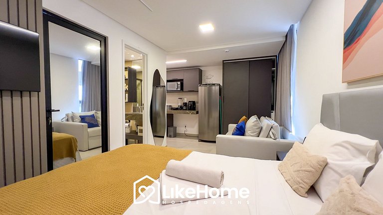 Flat no Bessa c/ varanda vista mar - LikeHome