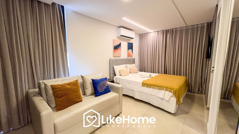 Flat no Bessa c/ varanda vista mar - LikeHome