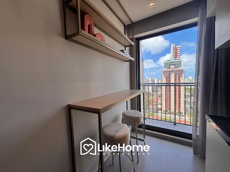 Lindo flat Manaíra com varanda e vista - LikeHome