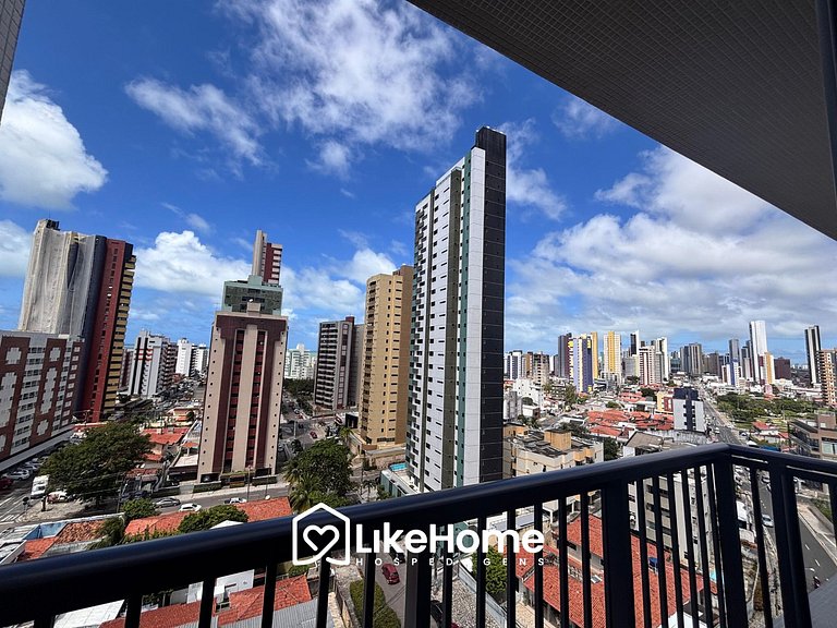 Lindo flat Manaíra com varanda e vista - LikeHome