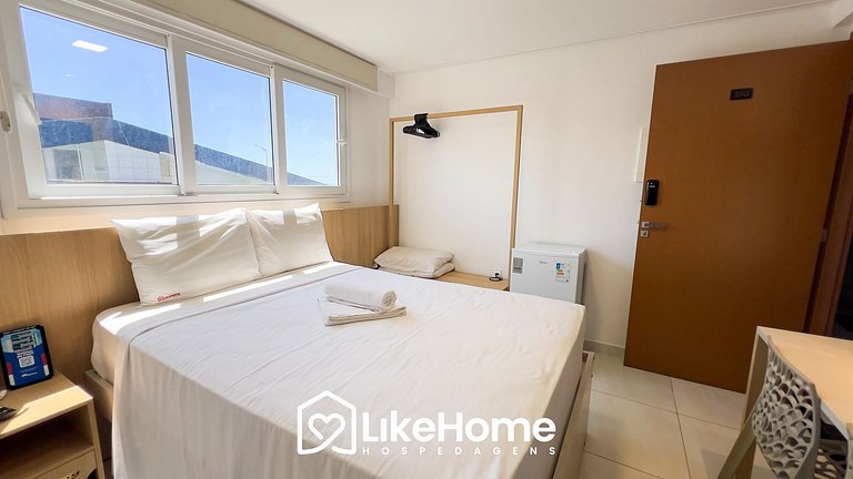 Belo Flat Beira-Mar no Bessa c/Ar-condicionado