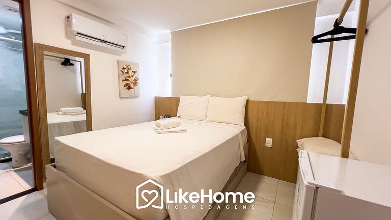 Belo Flat Beira-Mar no Bessa c/Ar-condicionado