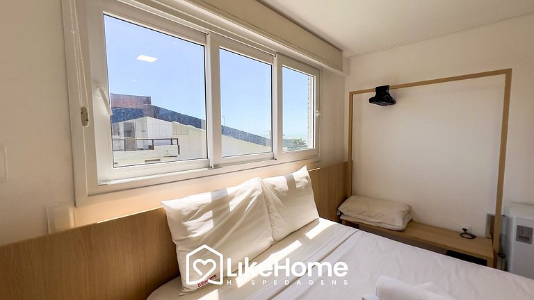 Belo Flat Beira-Mar no Bessa c/Ar-condicionado