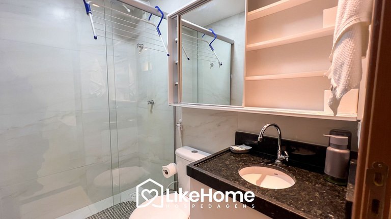 Belo Flat Beira-Mar no Bessa c/Ar-condicionado