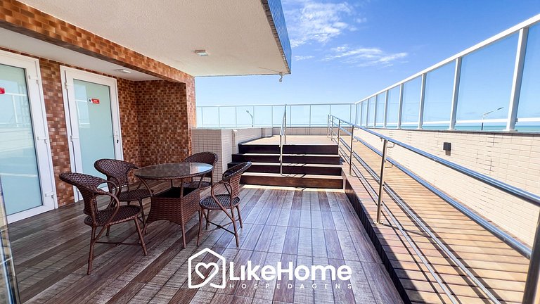 Belo Flat Beira-Mar no Bessa c/Ar-condicionado