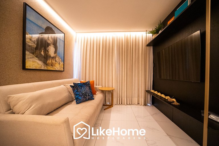 Apt. de luxo c/ varanda vista tambaú - LikeHome