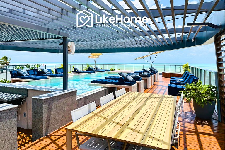 Flat beira mar c/ vista no Bessa - LikeHome