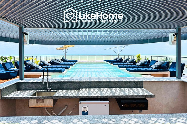 Flat beira mar c/ vista no Bessa - LikeHome