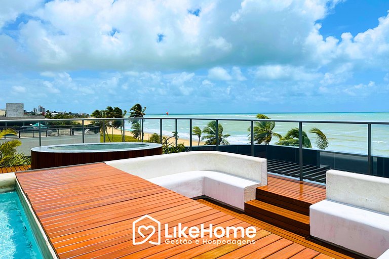 Beachfront Flat with Ocean View in Bessa - LH