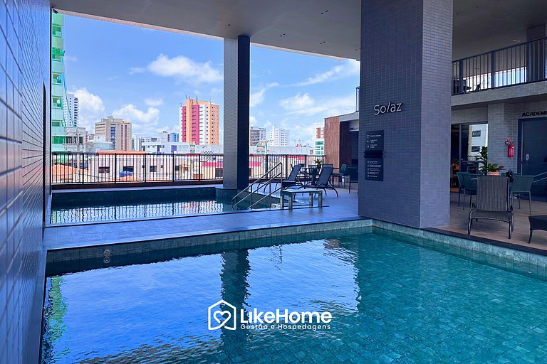 Flat p/ casal com vista mar em Manaíra -LikeHome