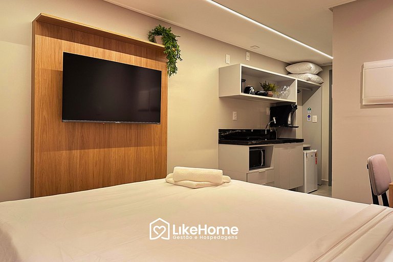 Flat bem localizado na praia de Cabo Branco - LH