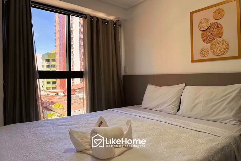 Lindo Flat com vista cidade em Tambaú - LikeHome