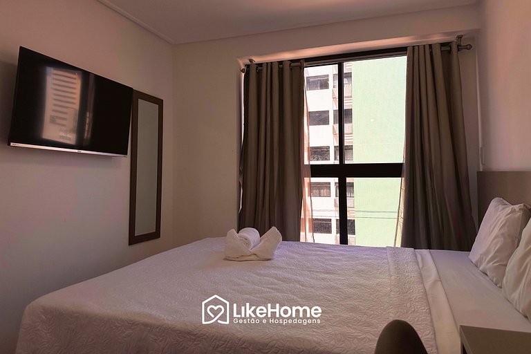 Lindo Flat com vista cidade em Tambaú - LikeHome