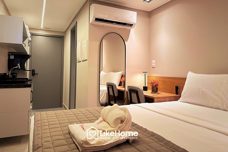 Flat c/ varanda Hit - LikeHome Hospedagens