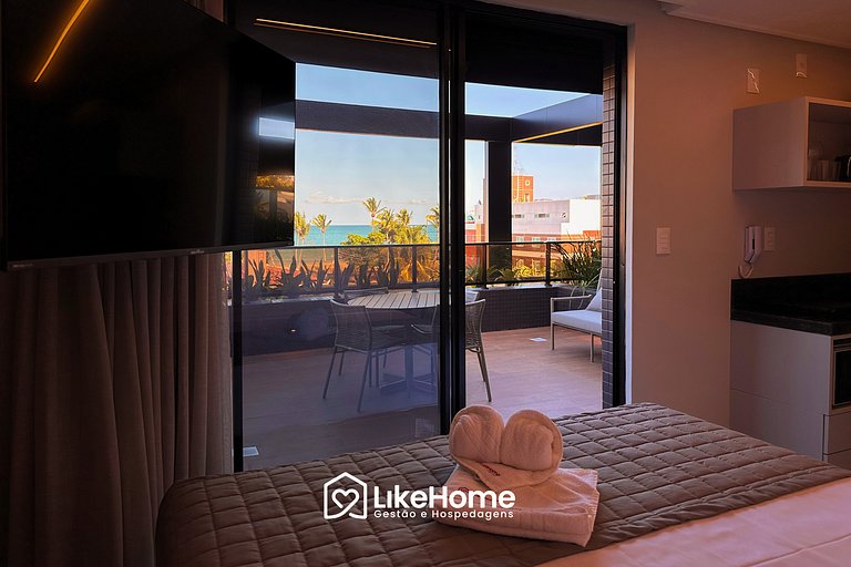 Flat com varanda Hit - LikeHome Hospedagens