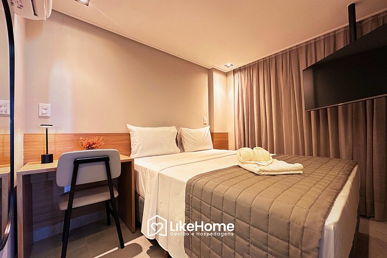 Flat c/ varanda Hit - LikeHome Hospedagens