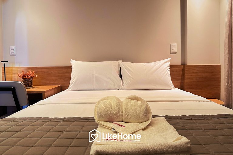 Flat com varanda Hit - LikeHome Hospedagens
