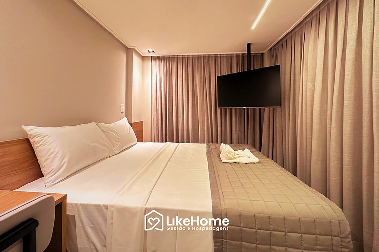 Flat c/ varanda Hit - LikeHome Hospedagens