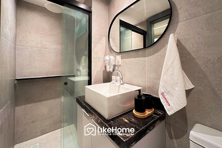 Flat c/ varanda Hit - LikeHome Hospedagens