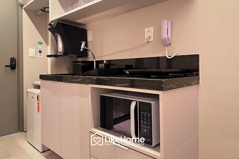 Flat com varanda Hit - LikeHome Hospedagens