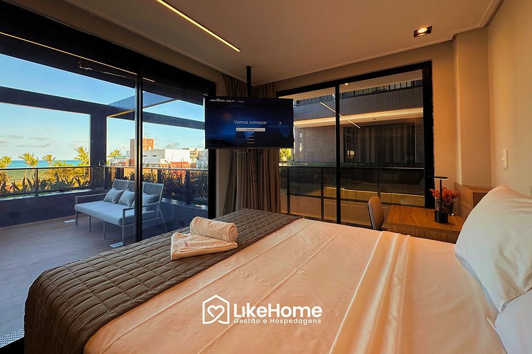 Flat com varanda Hit - LikeHome Hospedagens