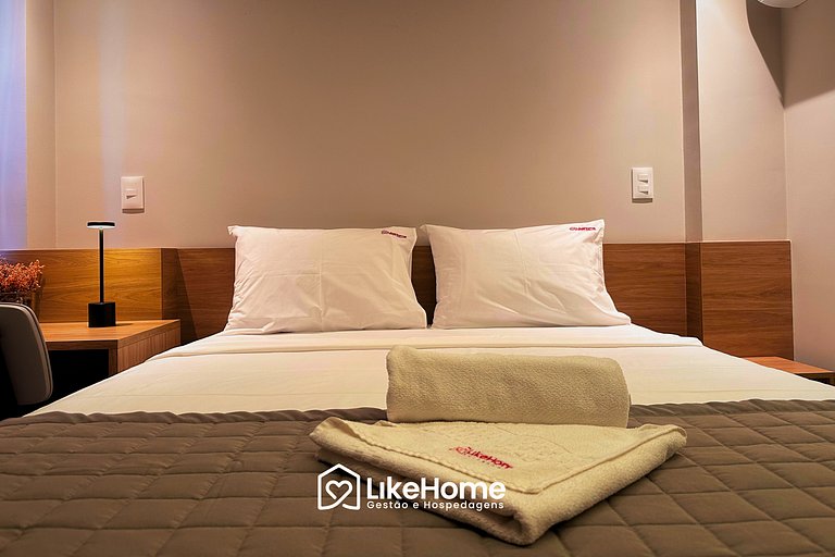 Flat com varanda Hit - LikeHome Hospedagens