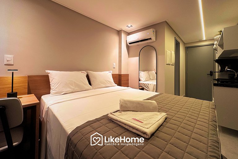 Flat c/ varanda Hit - LikeHome Hospedagens