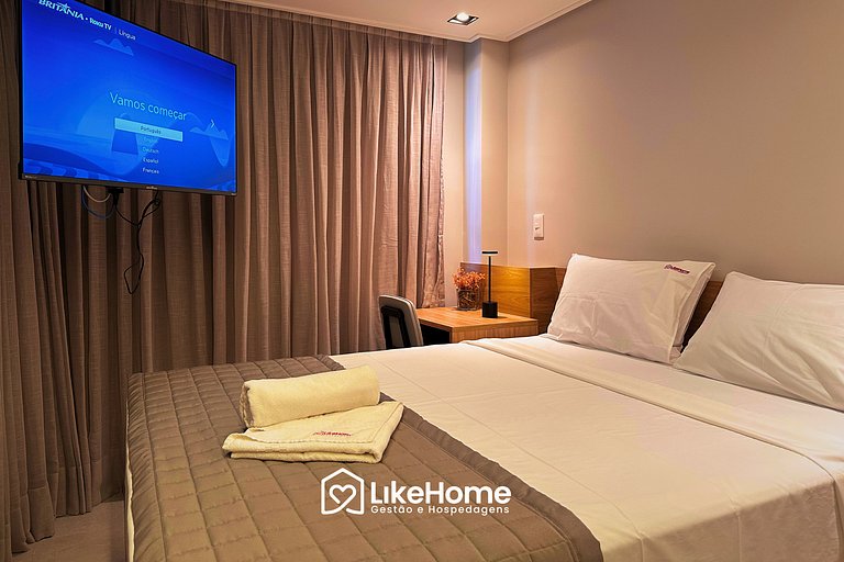 Flat c/ varanda Hit - LikeHome Hospedagens