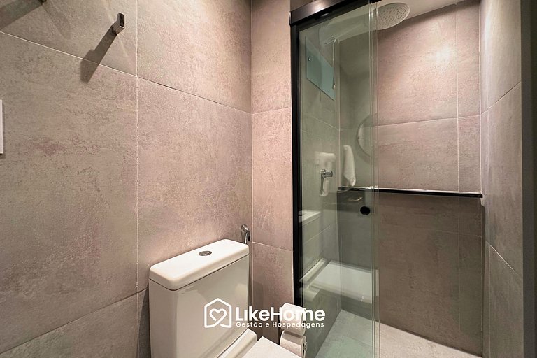 Flat com varanda Hit - LikeHome Hospedagens