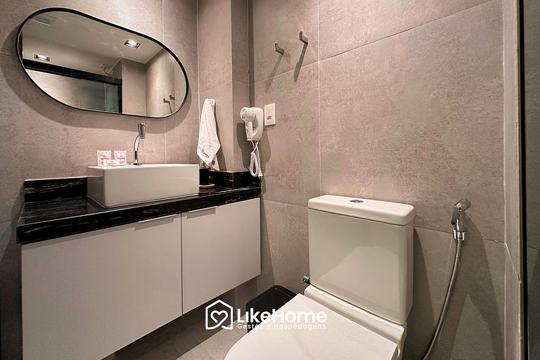 Flat com varanda Hit - LikeHome Hospedagens