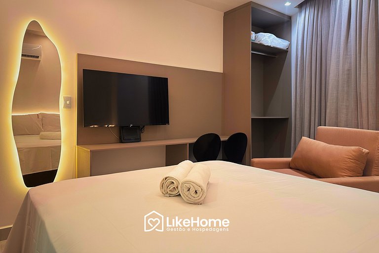 Flat aconchegante com piscina no Manaíra -LikeHome
