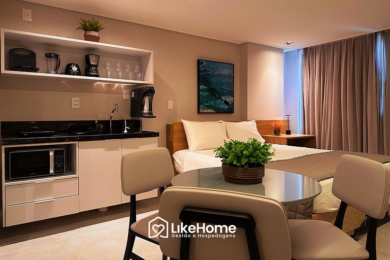 Flat projetado em Cabo Branco orla JP - LikeHome