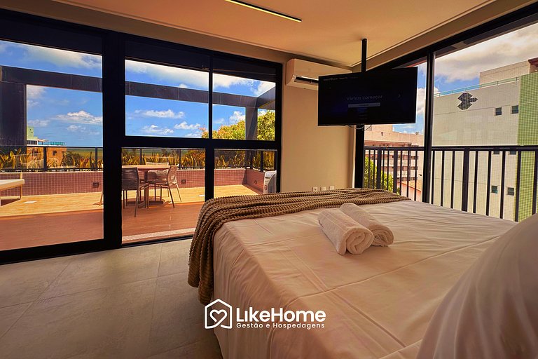 Flat c/ vista mar Cabo Branco e orla JP - LikeHome