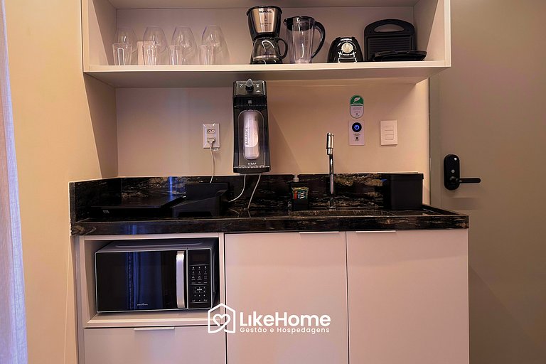 Flat c/ varanda no Hit - LikeHome Hospedagens