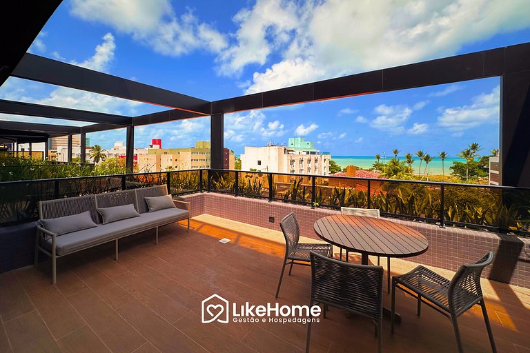 Flat c/ varanda no Hit - LikeHome Hospedagens