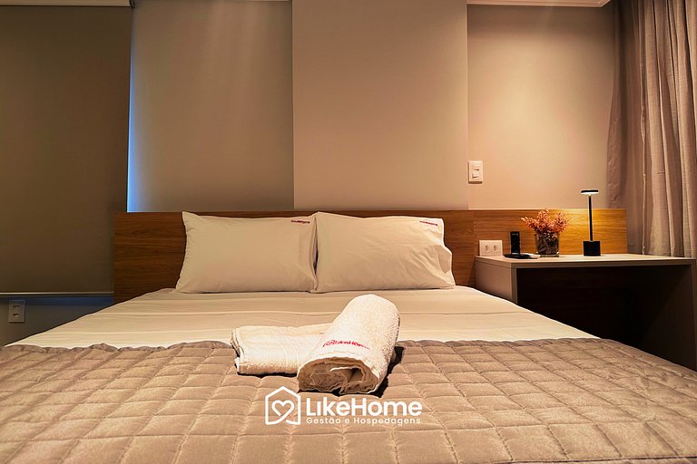 Flat c/ belo terraço no Hit - LikeHome Hospedagens